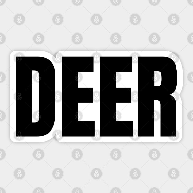 Deer Word - Simple Bold Text Sticker by SpHu24